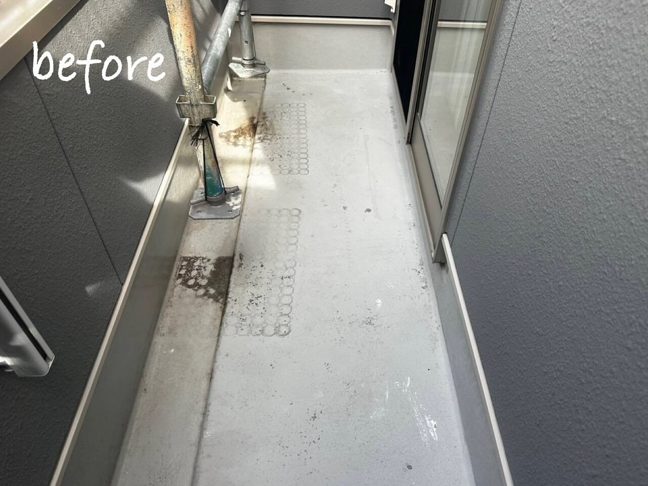 【ベランダ　ウレタン塗膜防水】